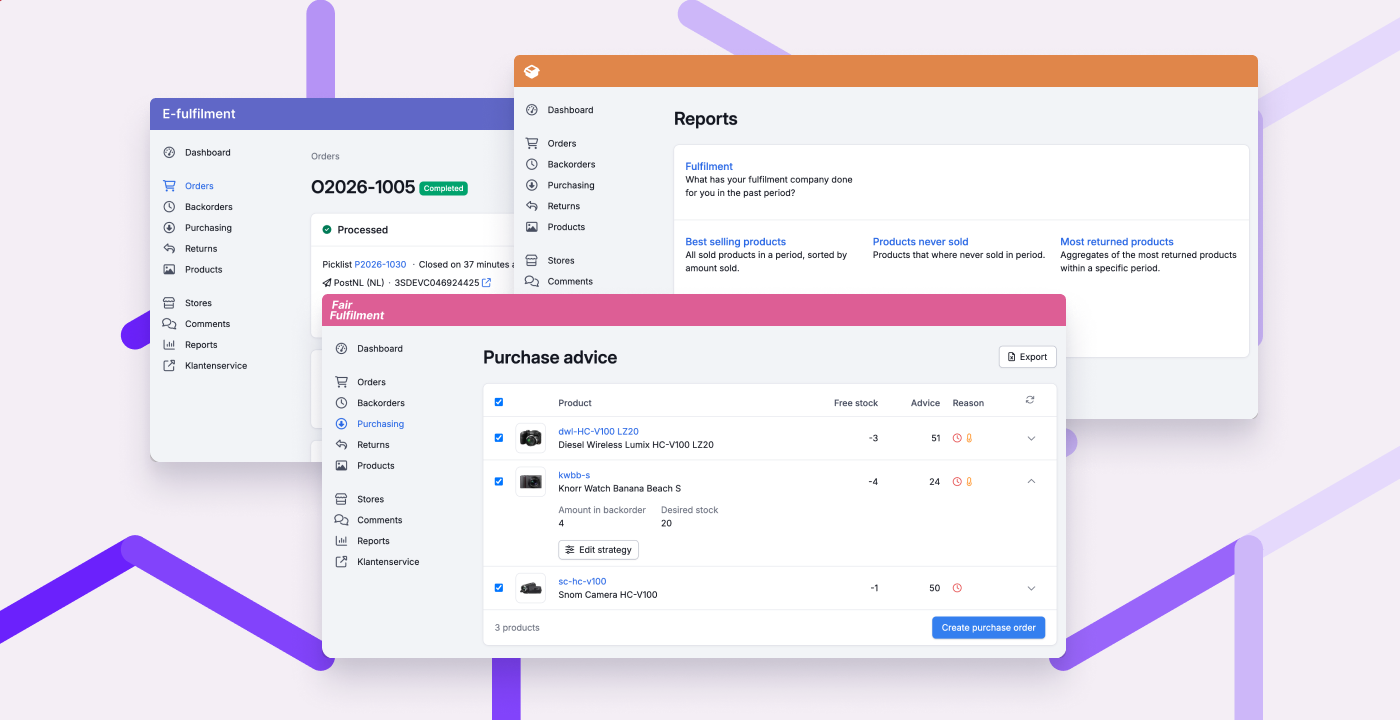 An updated fulfilment portal