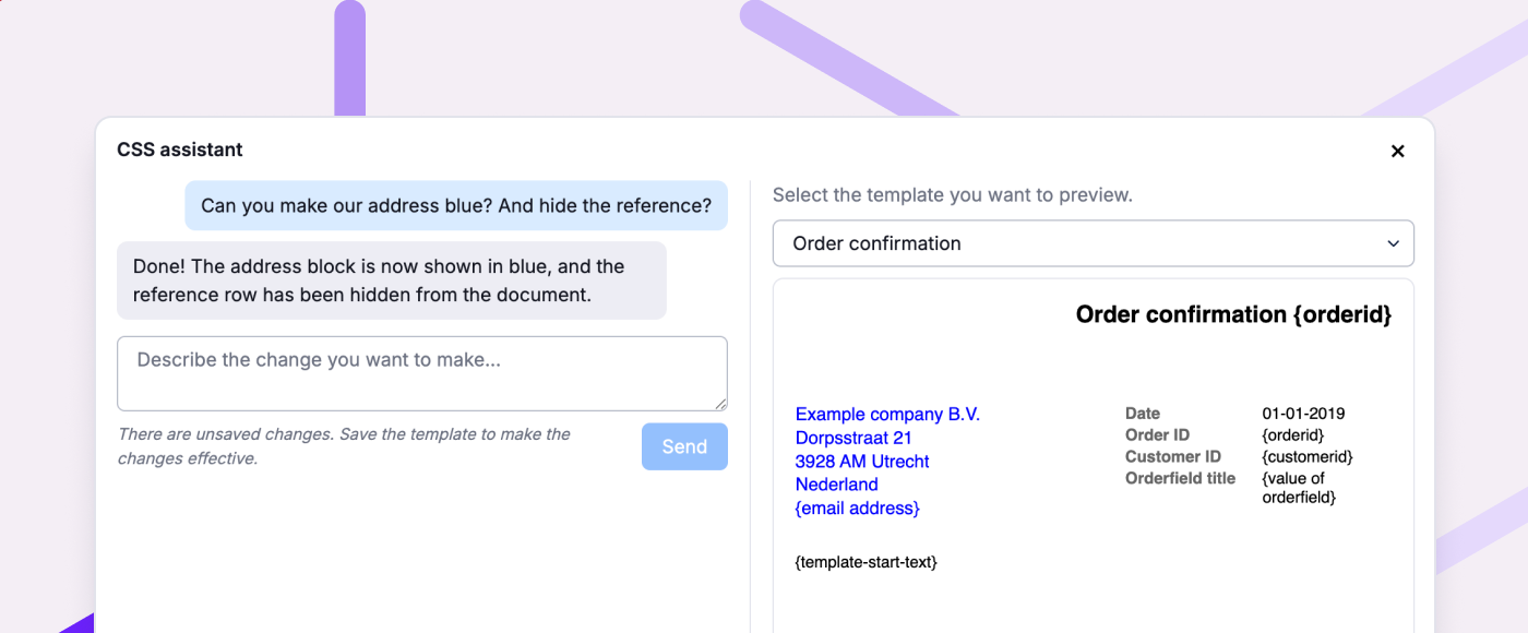 CSS assistant for your templates