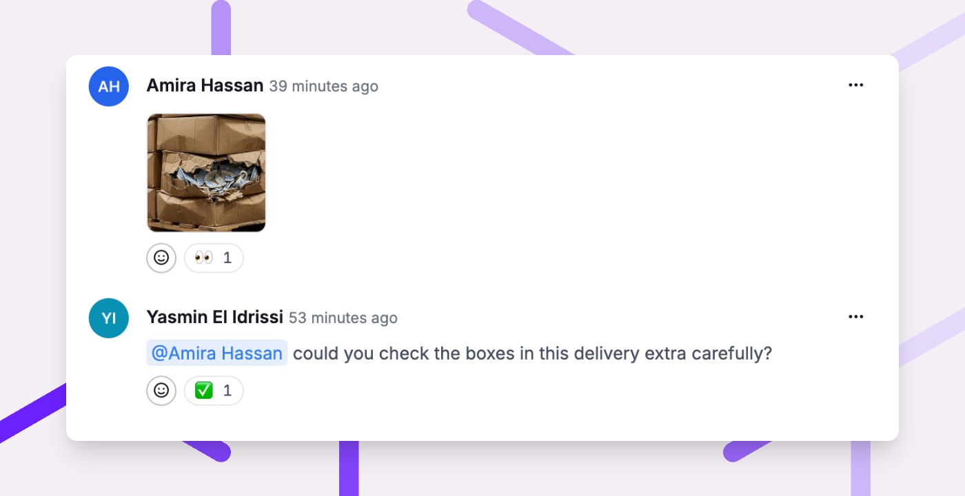 Communicate more easily in comments