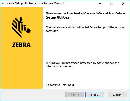 Zebra Setup Utilities installer