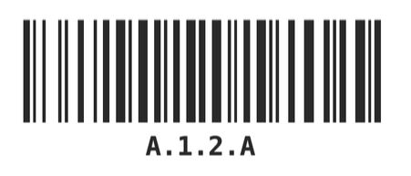Locatielabel met barcode