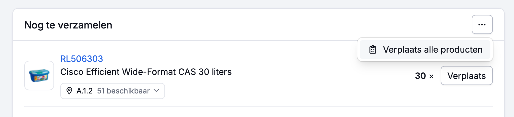 Alles in één keer verplaatsen