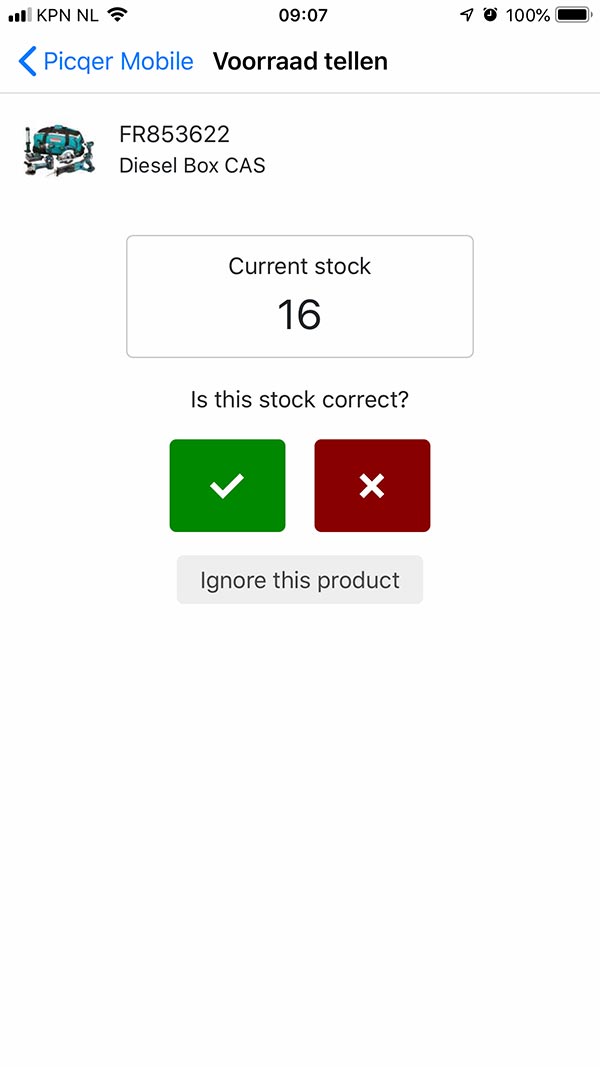 Picqer stock counting guided mode