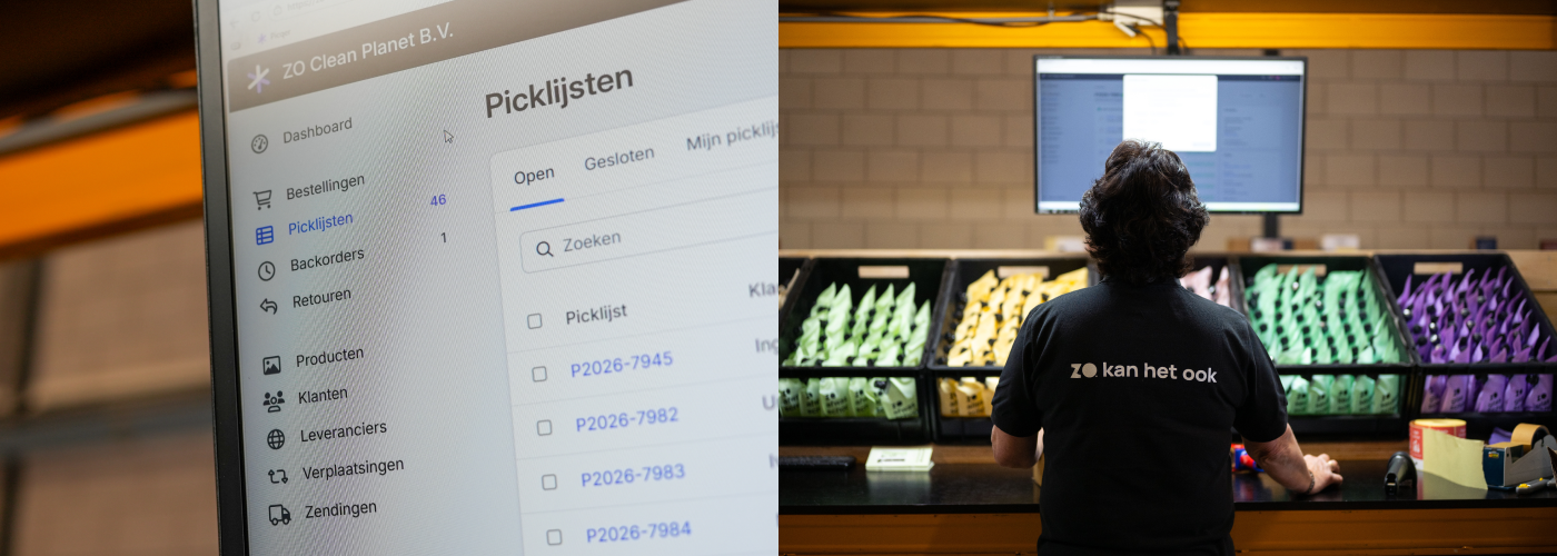 Alle bestellingen komen in Picqer